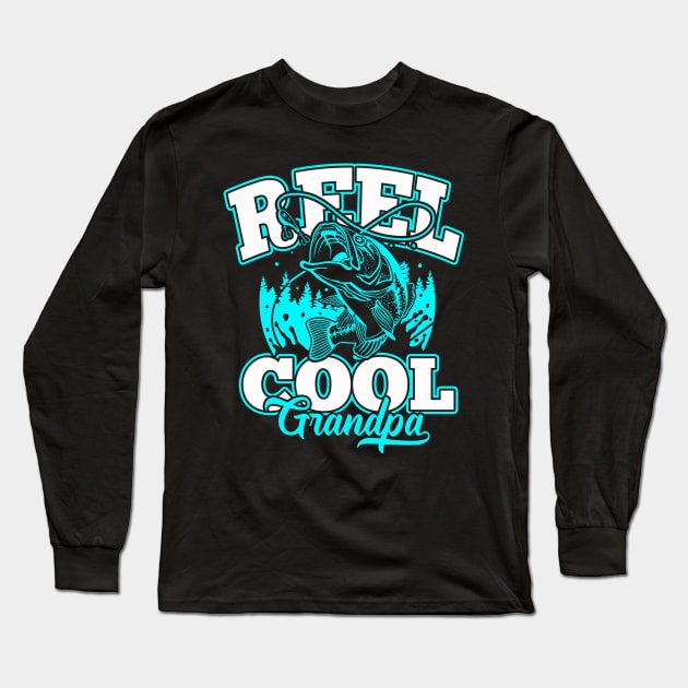 Reel Cool Grandpa Long Sleeve T-Shirt by phughes1980